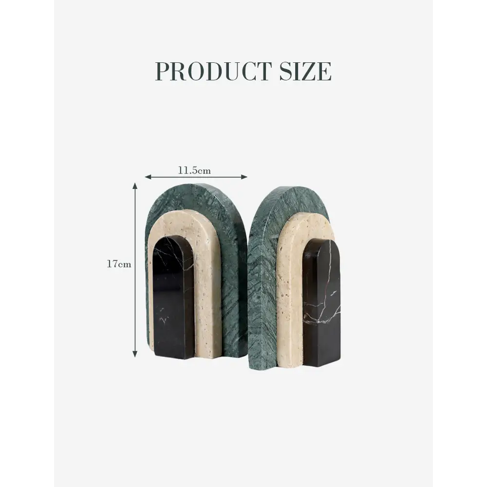 Alexis Stone Bookends Marble