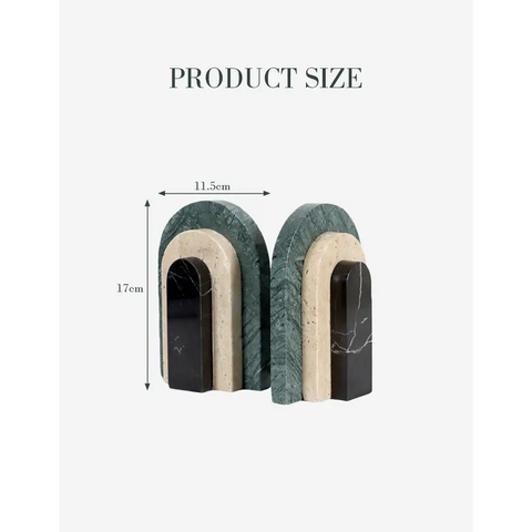 Alexis Stone Bookends Marble