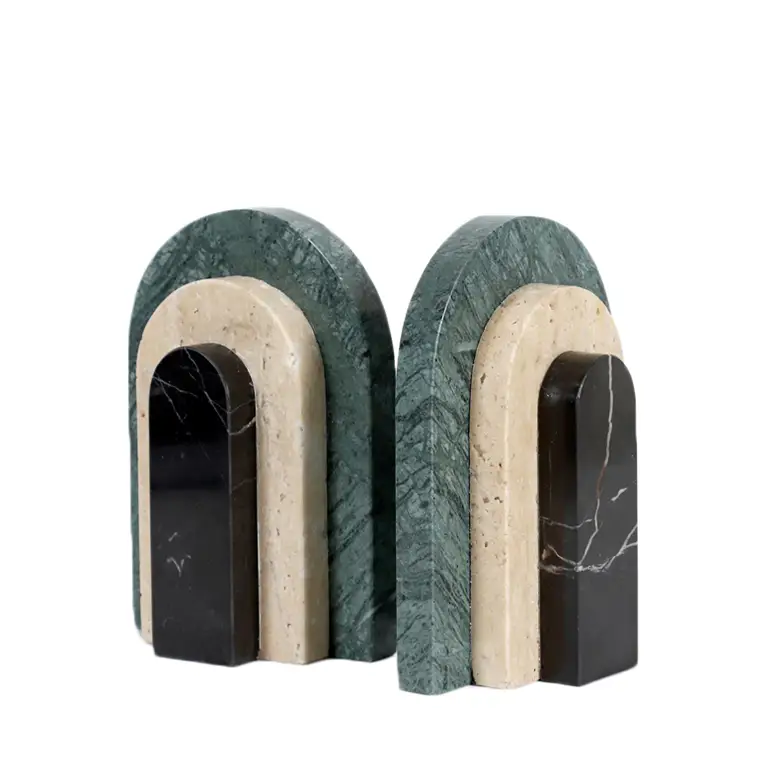 Alexis Stone Bookends Marble