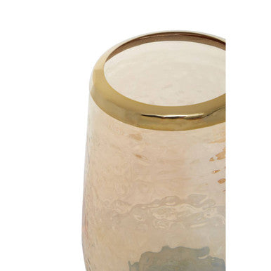 Allegra bathroom glass textured frosted glass tumbler with gold rim perfect as a bathroom glass tumbler