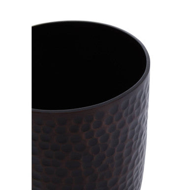 Black hammered metal allegra bronze finish tumbler with bronze finish for stylish drinkware use