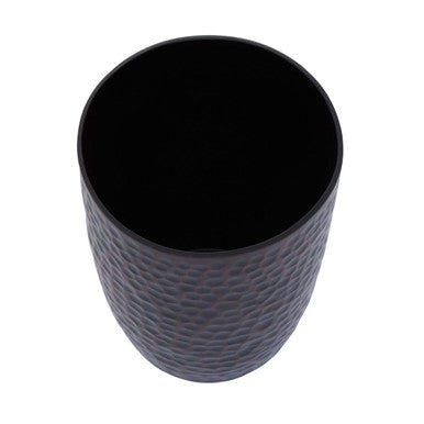 Black textured allegra bronze finish tumbler with matte bronze finish perfect for stylish drinkware