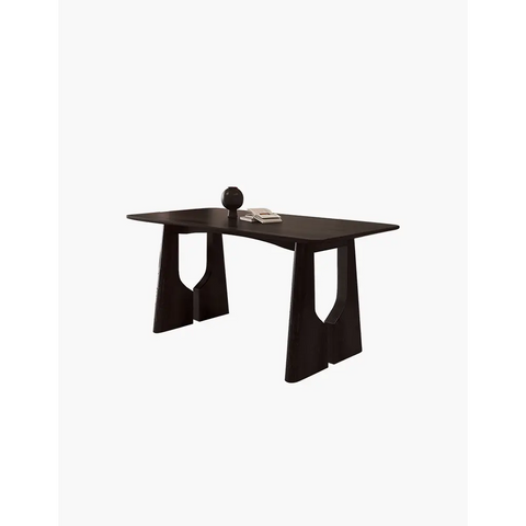 Allison Dining Table Black Solid Wood