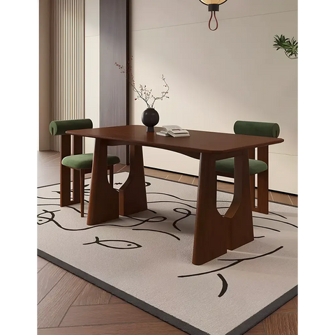 Allison Dining Table Black Solid Wood