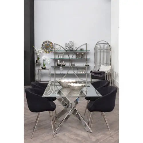 Allure Rectangular Intersected Base Dining Table