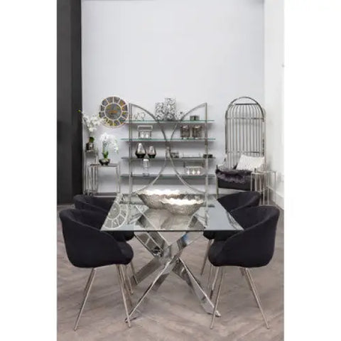 Allure Rectangular Intersected Base Dining Table