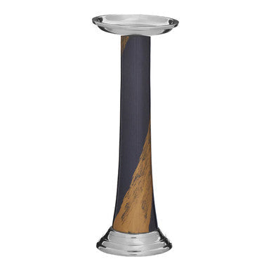 Alma Blue And Gold Candle Holder