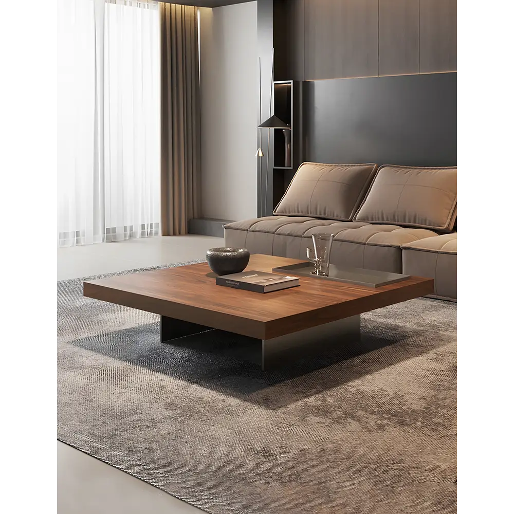 Alma Square Coffee Table Solid Wood