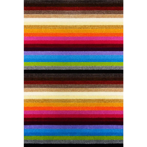 Alya Striped Multicolour Rugs | 117M - 140X200 cm - Rugs