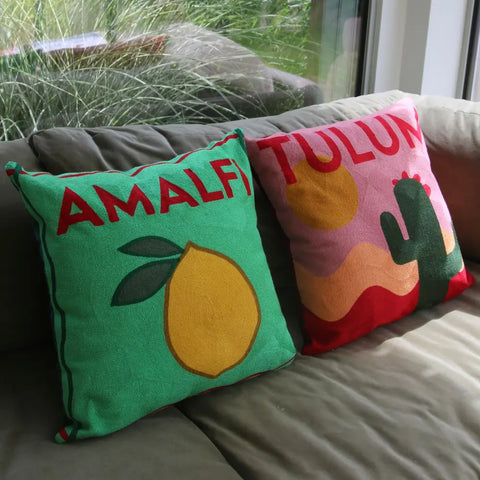 Amalfi Needlepoint Cushion - Cushion
