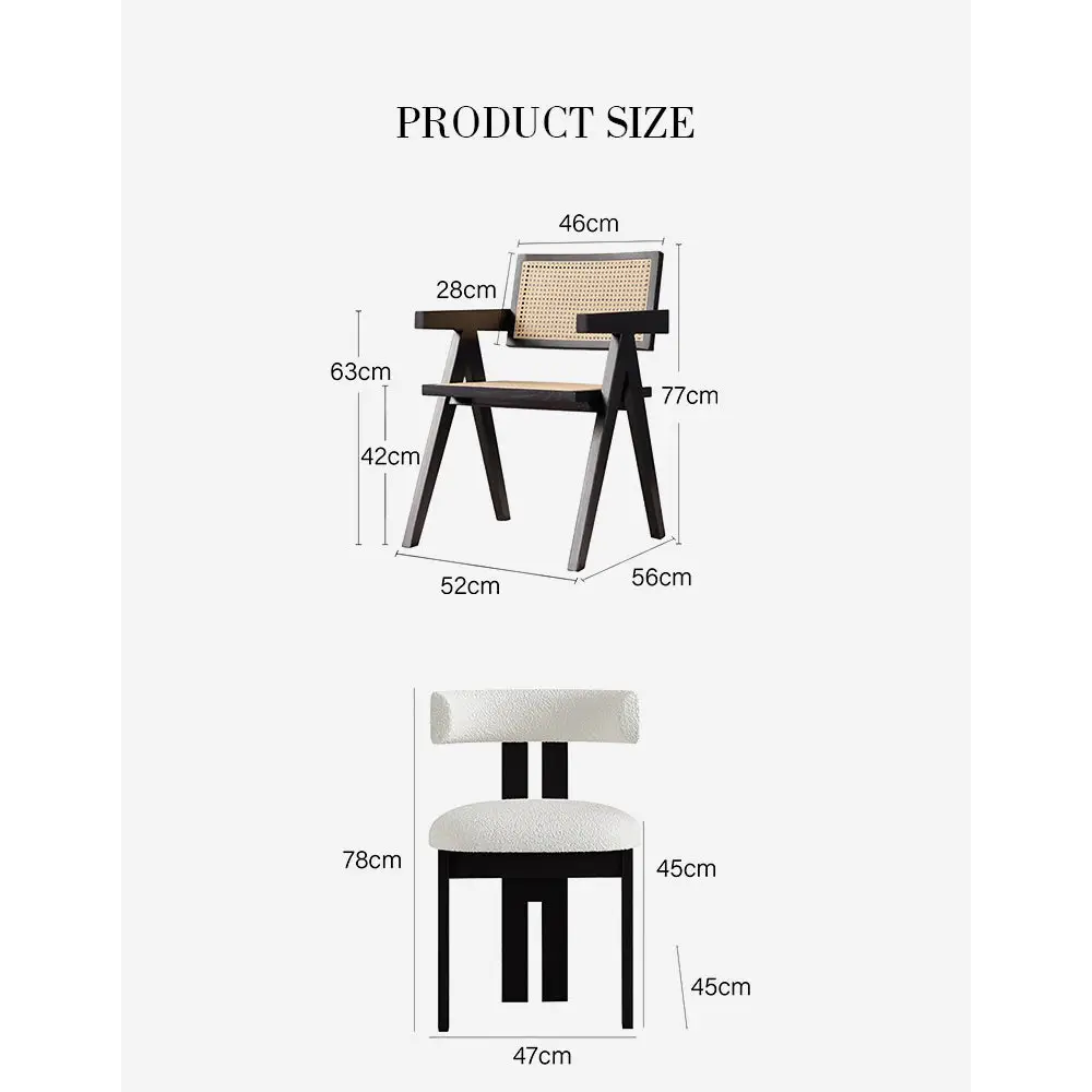 Amina Black Oval Dining Table Solid Wood & Marble