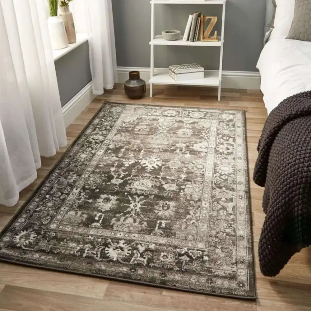 Anatolia Dark Grey Vintage Rug - Rugs