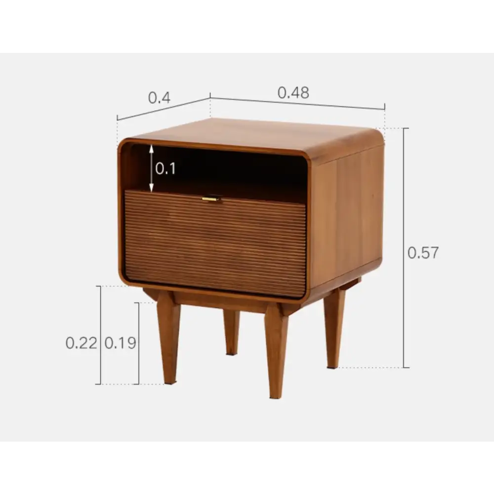 Andre Bedside Table, Wood｜ DC Concept