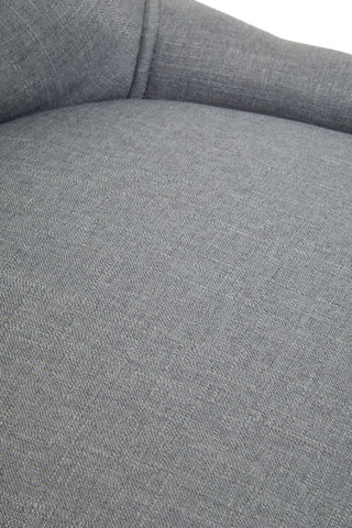 Anita grey fabric home office chair with grey fabric upholstery and sleek chrome base for modern workspaces