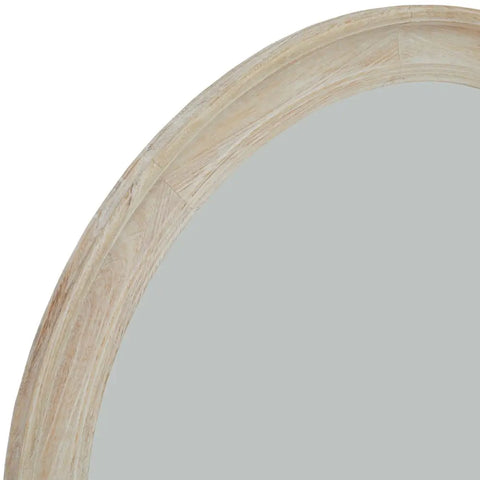 Antique White Washed Mirror - 120 cm Diameter - Mirrors