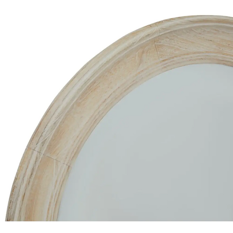 Antique White Washed Mirror - 90 cm Diameter - Mirrors