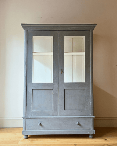 Hand Painted Victorian Display Cabinet