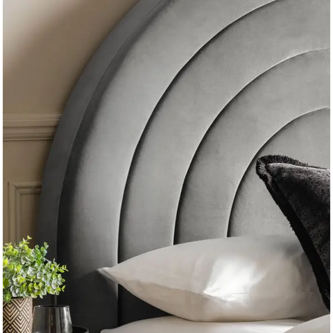 Archy King Size Bed - grey - Bed frame