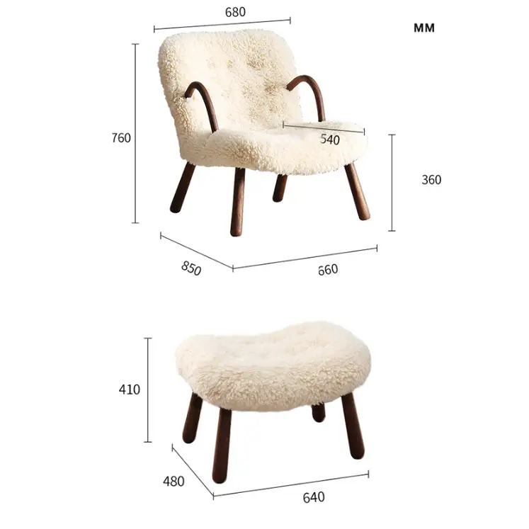 Arctander Clam Small Stool - Stools