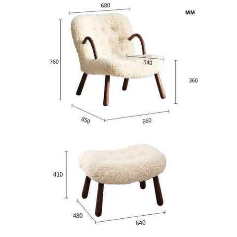 Arctander Clam Small Stool - Stools