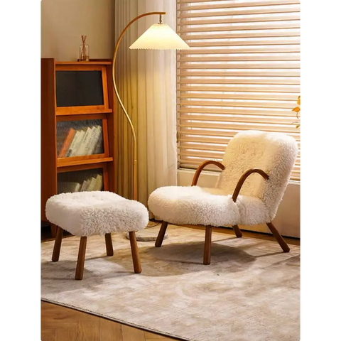 Arctander Clam Armchair Sheepskin, Long Hair｜ DC Concept