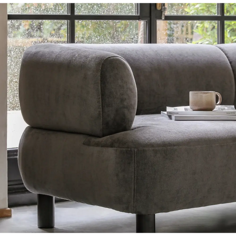 Ardo 3 Seater Sofa - Grey - sofa