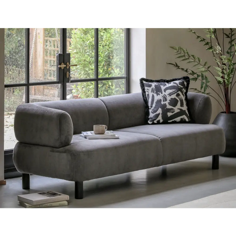 Ardo 3 Seater Sofa - Grey - sofa
