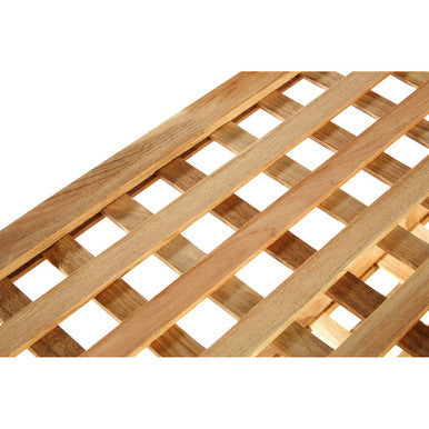 Arla 4 tier walnut wood shoe rack with light brown wood grid design and natural wood grain pattern