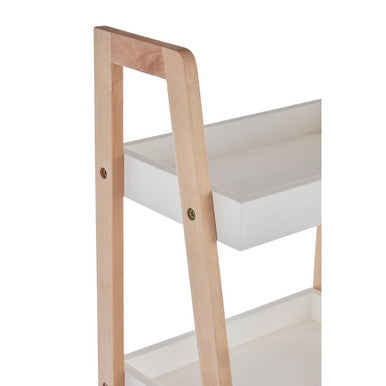 Light birch wood bathroom shelf unit with white shelves perfect wood bathroom shelf for bathroom storage