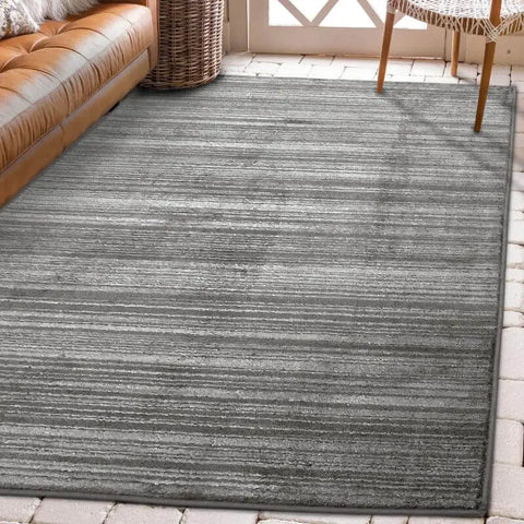 Arlo Textured Rug – Soft Tone Stripes - Rugs