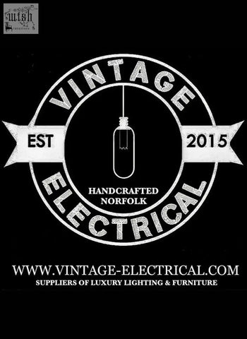 Vintage electrical logo with est 2015 hanging light bulb on armillary arrow solid iron archer sculpture with hammer marks