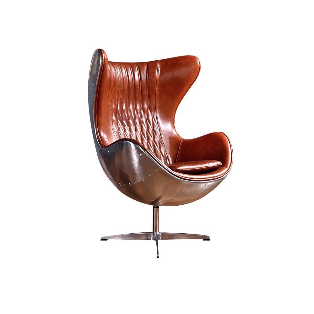 Fawkes Aviator Office Chair, Aluminium Shell