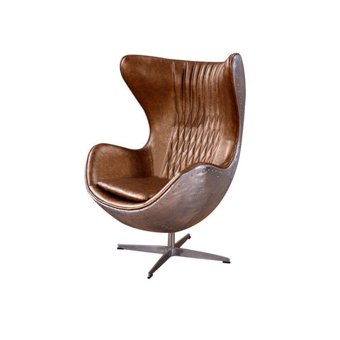Fawkes Aviator Office Chair, Aluminium Shell