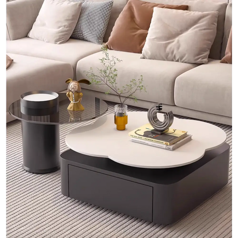 Aroma Flower Nesting Coffee Table, White Top｜ DC Concept