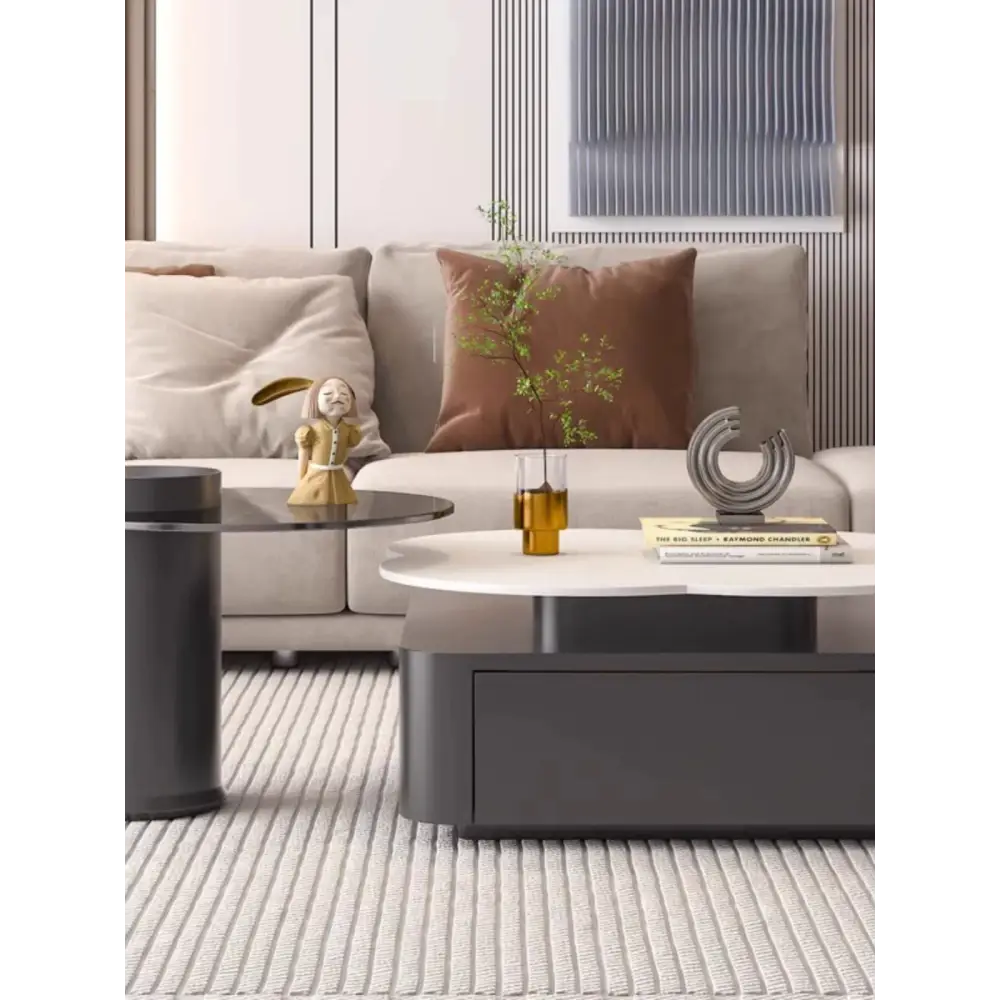 Aroma Flower Nesting Coffee Table, White Top｜ DC Concept