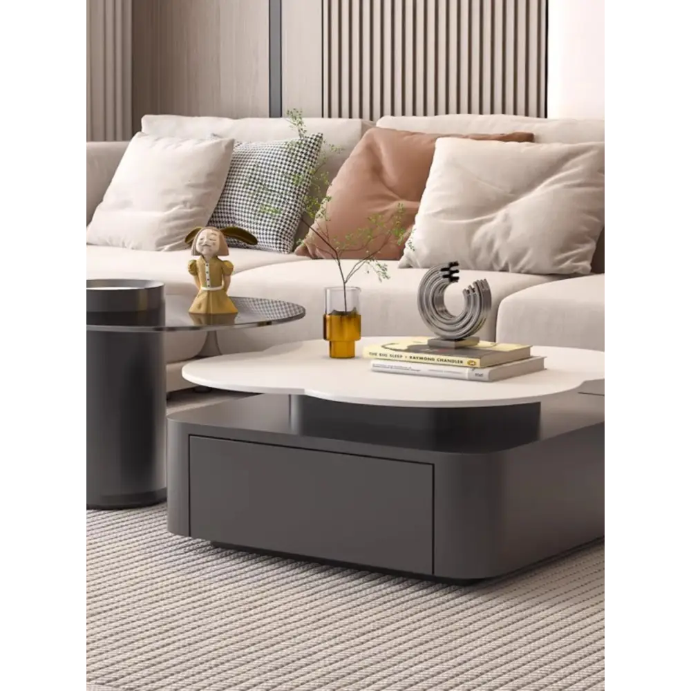 Aroma Flower Nesting Coffee Table, White Top｜ DC Concept