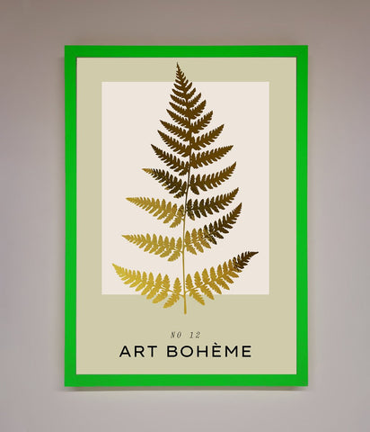 Art Boheme Leaf Foil Print