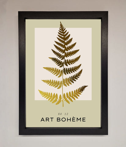 Art Boheme Leaf Foil Print