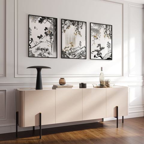 Art Living Room Wall | Set of 3 wall art prints
