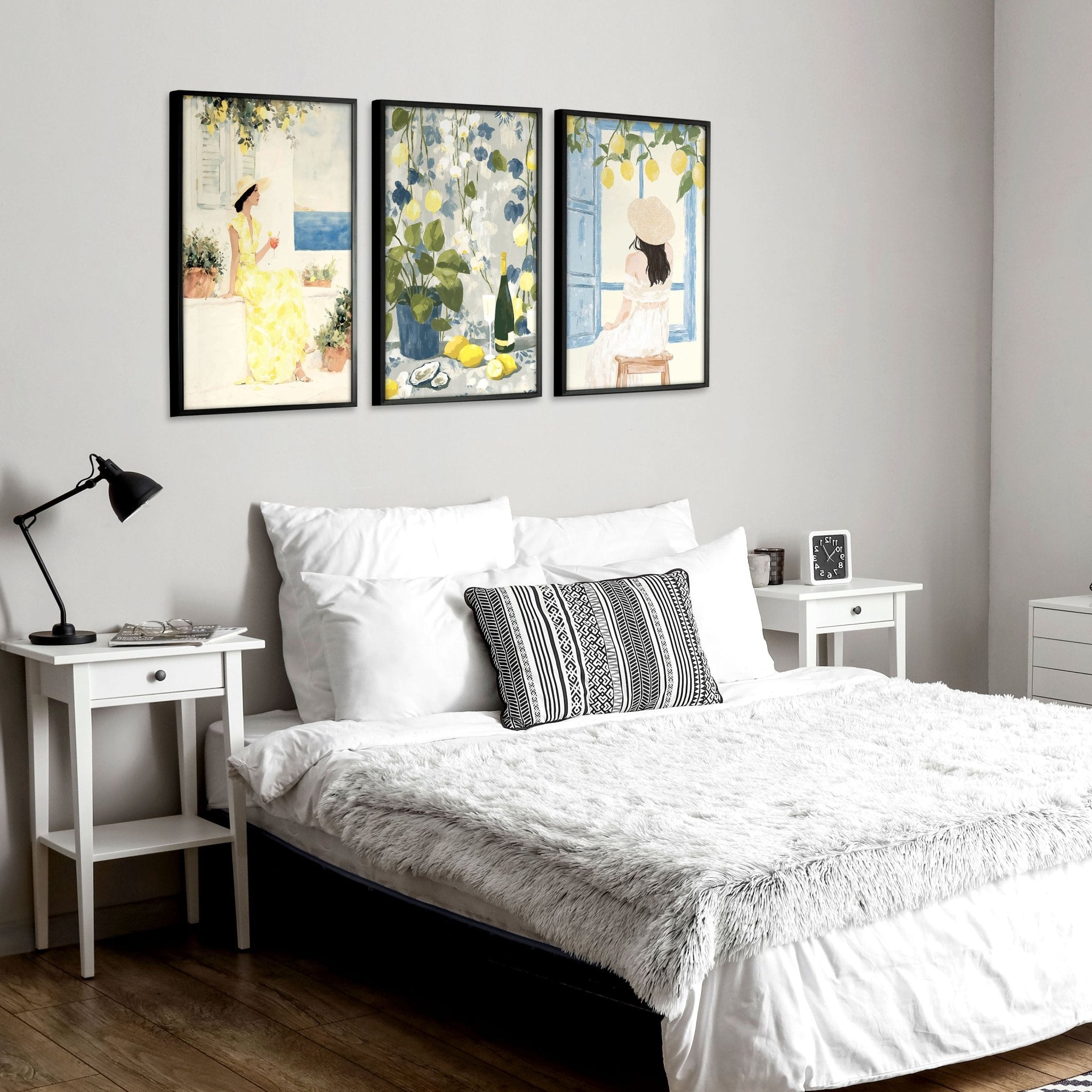 Art Prints In Frames | Set of 3 Italian Lifestyle Wall art Prints