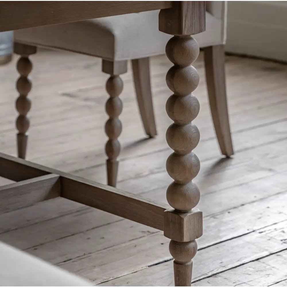 Artisan Oak Dining Table Extendable - Cream - Dining table