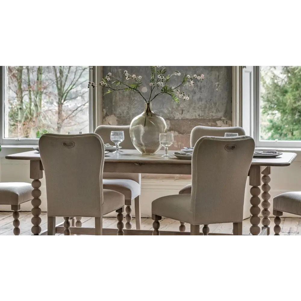 Artisan Oak Dining Table Extendable - Cream - Dining table