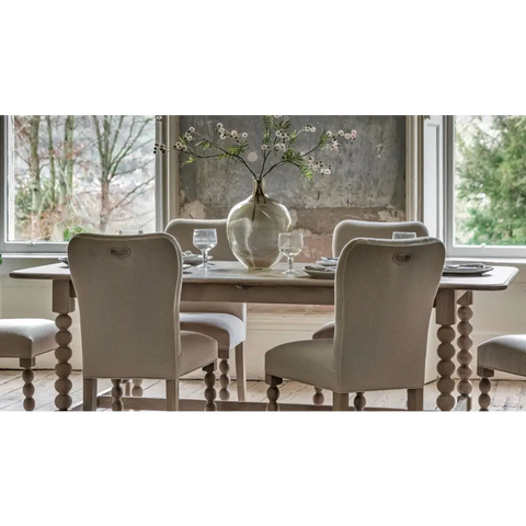 Artisan Oak Dining Table Extendable - Cream - Dining table