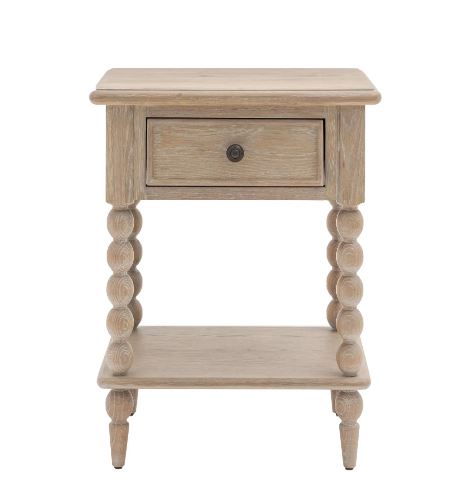 Artisan Bedside Table - Lime Wash Oak
