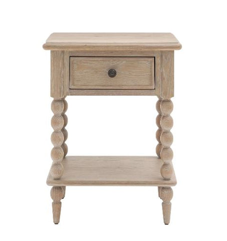 Artisan Bedside Table - Lime Wash Oak