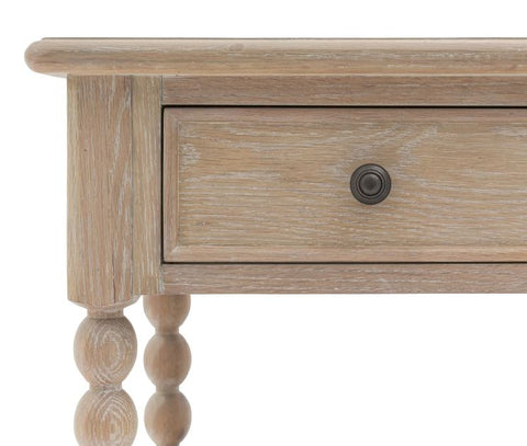 Artisan Bedside Table - Lime Wash Oak