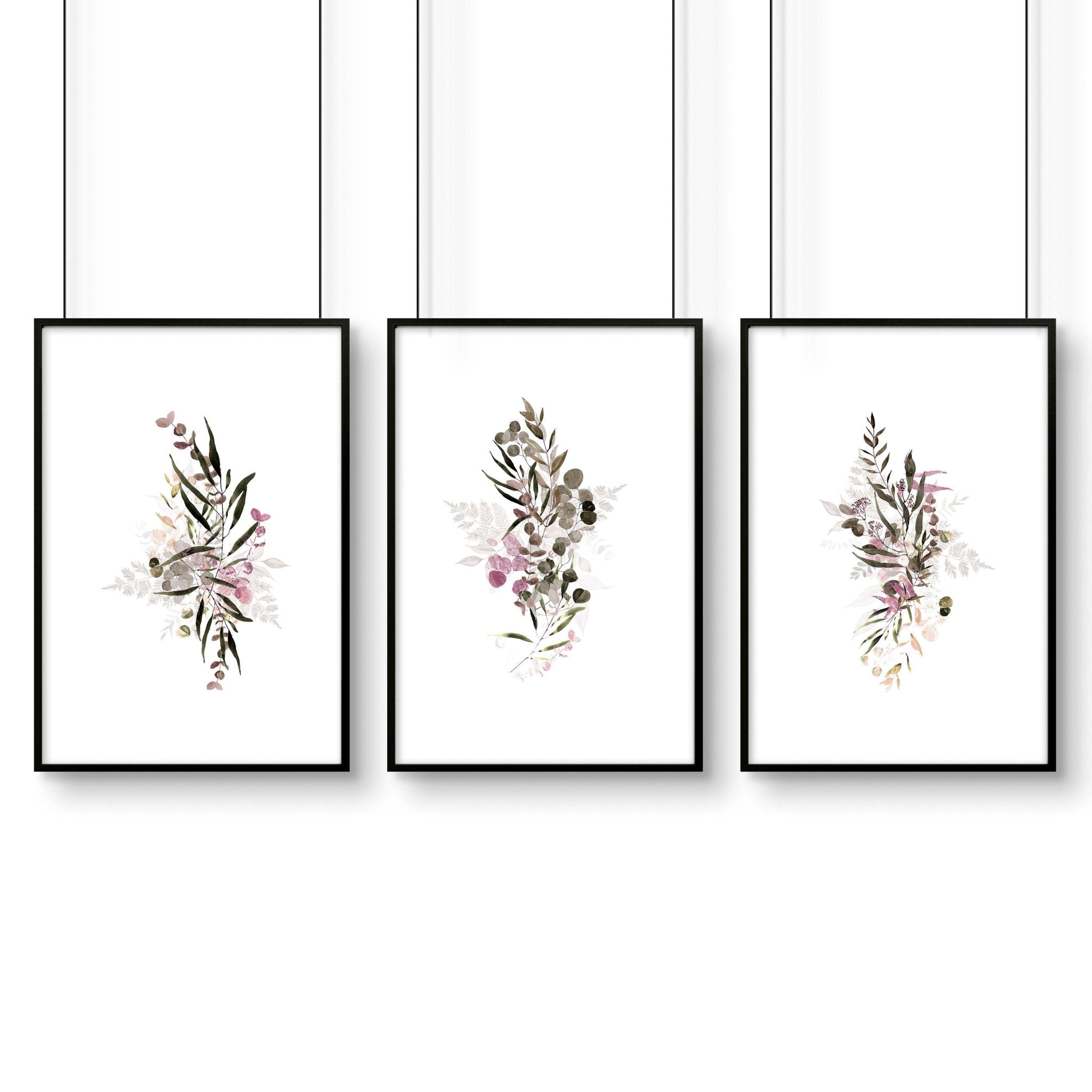 Artwork for kitchens | set of 3 Boho Chic wall art prints