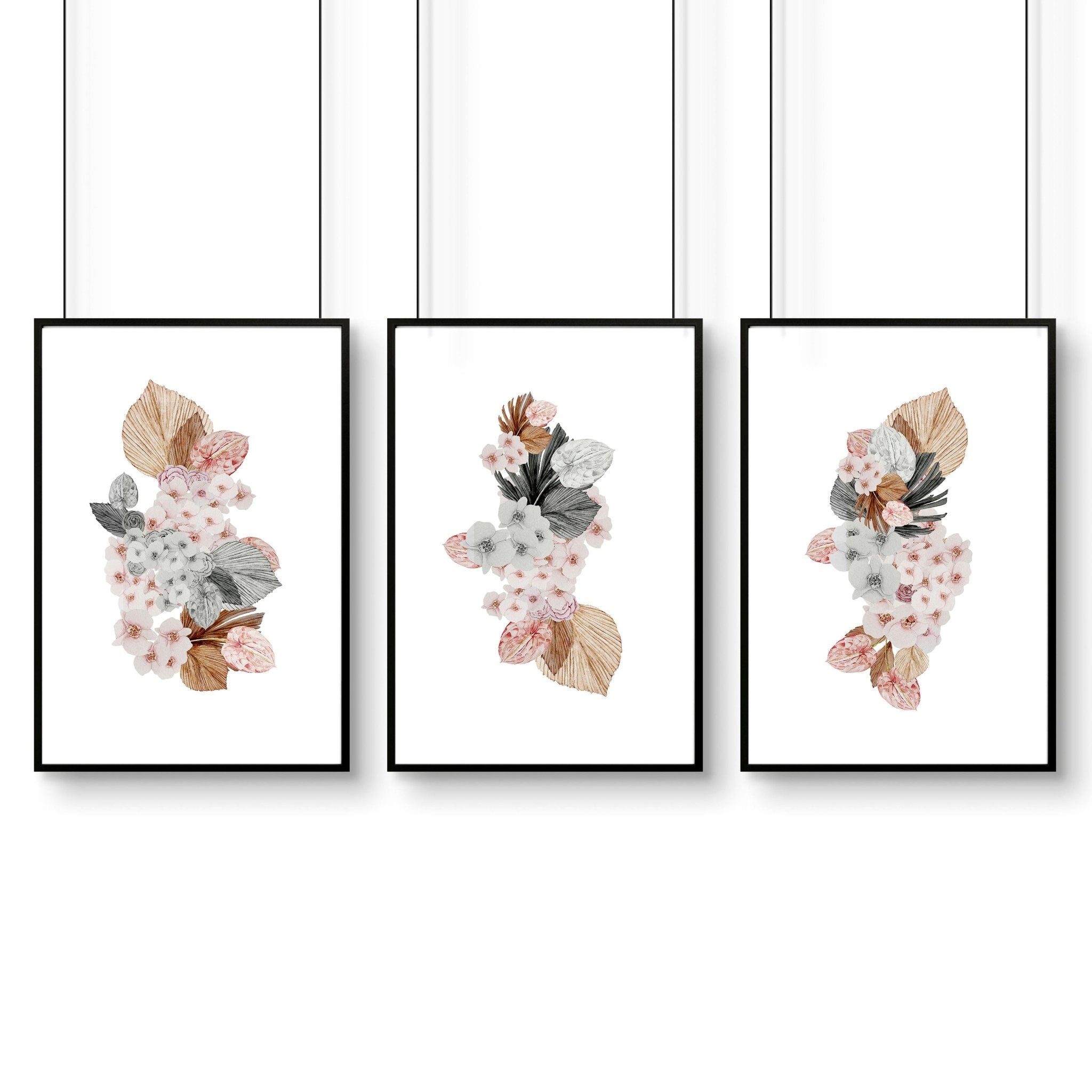 Colorful painting for wall | set of 3 wall art prints for office
