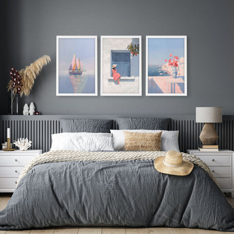 Artwork With Frames | Set of 3 Italian Lifestyle Wall art Prints