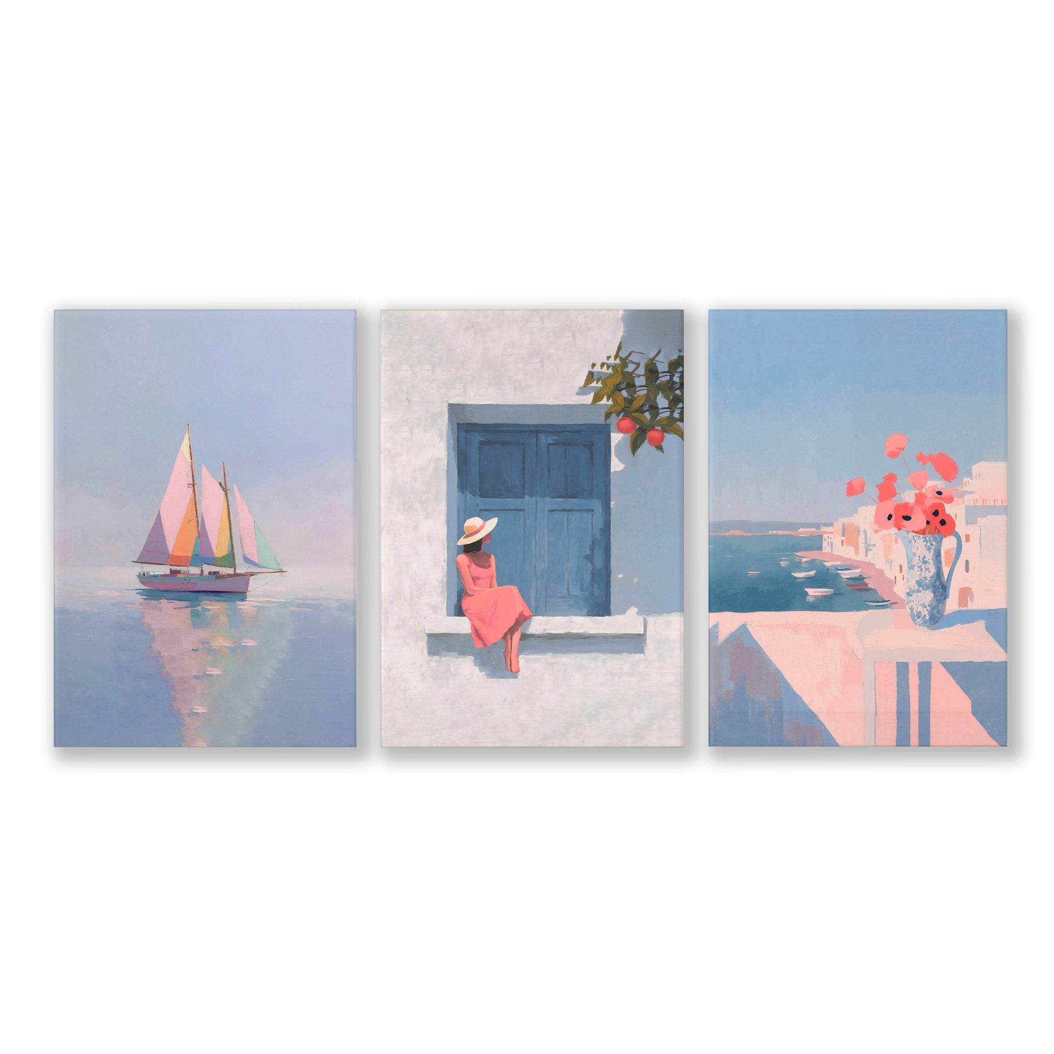 Artwork With Frames | Set of 3 Italian Lifestyle Wall art Prints
